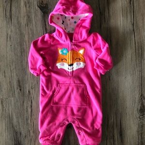 Carters 3 month hooded one piece outfit